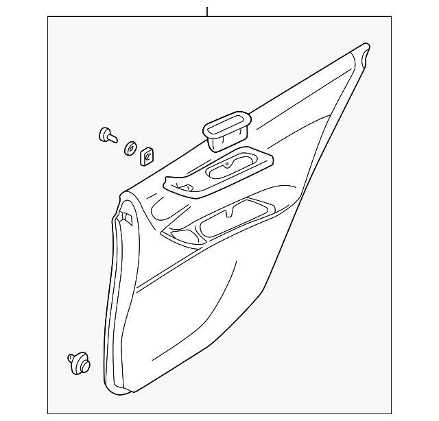 MR640031 Деталь TRIM PANEL ASSY, LEFT