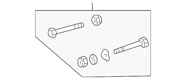 5127535AA Деталь STRUT ROD MOUNT BOLT, LEFT