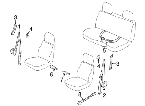 Frontier FRONT SEAT BELTS