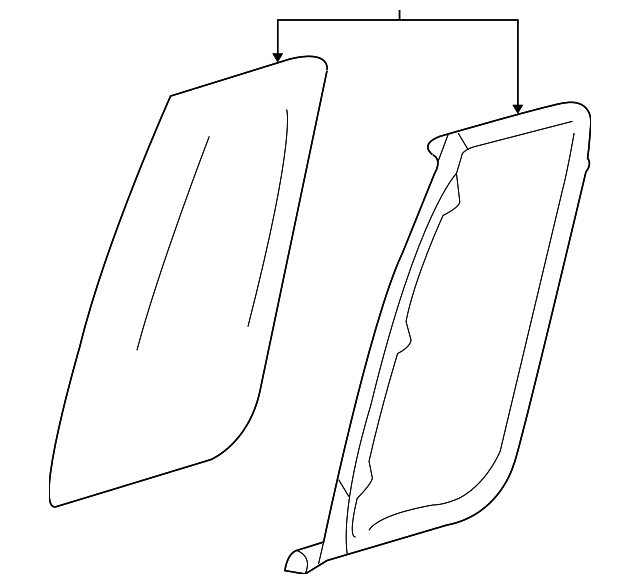 6L3Z-1529700-AA DOOR GLASS, RIGHT