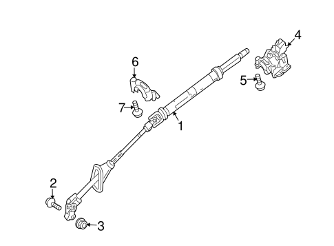Fortwo STEERING COLUMN ASSEMBLY