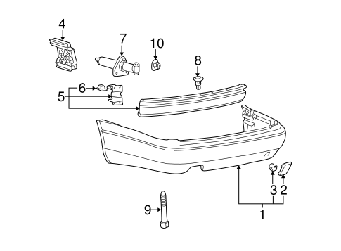 A8 Quattro BUMPER & COMPONENTS - REAR