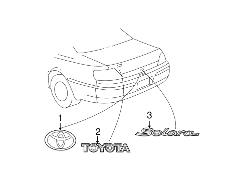 Solara EXTERIOR TRIM - TRUNK