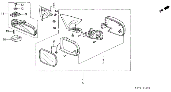 INTEGRA HATCHBACK MIRROR (1)