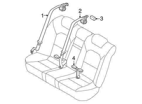 Cadenza REAR SEAT BELTS