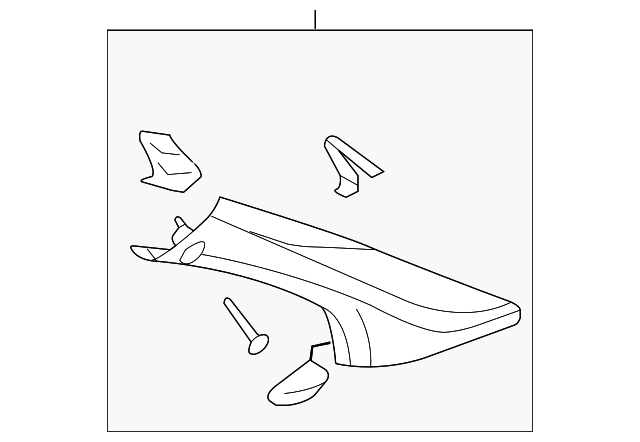 15827875 WINDSHIELD PILLAR TRIM, RIGHT