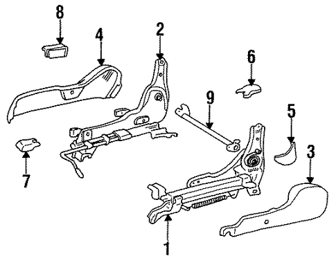 Paseo SEATS & TRACK COMPONENTS