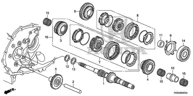 TRANSMISSION - MANUAL/MT MAINSHAFT for 2013 Honda FIT #1