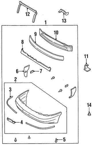 Sephia BUMPER & COMPONENTS - FRONT