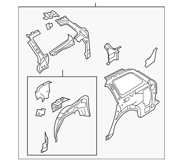 GMYE-71-100A Деталь INNER PANEL ASSY, LEFT