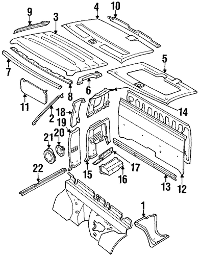 Pickup INTERIOR TRIM - CAB
