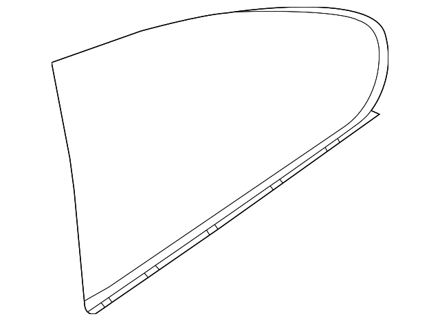 51-37-7-119-178 Деталь QUARTER GLASS, RIGHT