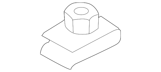 TD1150133 Деталь FOG LAMP ASSY RETAINER NUT, LEFT