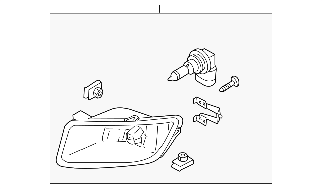 TD11-51-690B Деталь FOG LAMP ASSY, LEFT