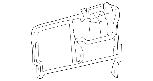 89046496 Деталь SEAT BACK FRAME, LEFT