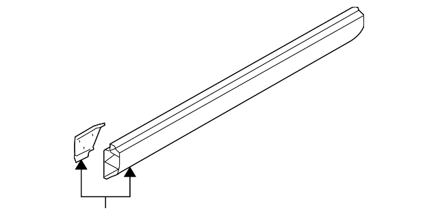 4E0-809-241 Деталь SIDE RAIL, LEFT