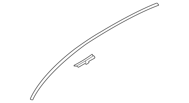 0K34A-509L0 Деталь ROOF MOLDING, LEFT