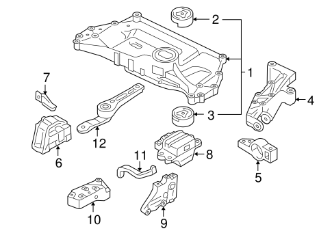 Jetta ENGINE & TRANS MOUNTING