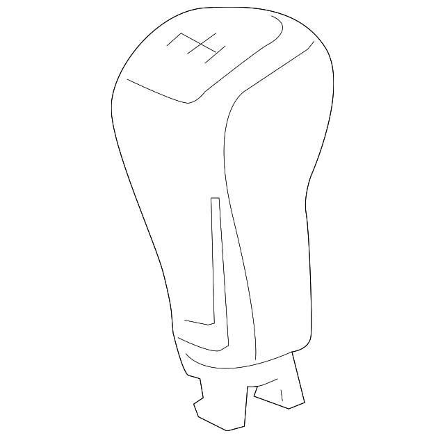 54102-TA0-C02ZC Деталь KNOB, CHANGE LEVER *NH609L* (LEA) (SILVE