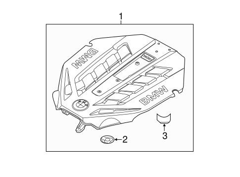 750i ENGINE APPEARANCE COVER