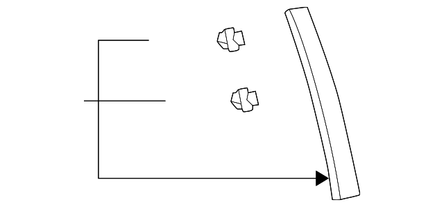 75505-33010 Деталь PILLAR MOLDING, RIGHT