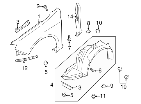 Impreza FENDER & COMPONENTS
