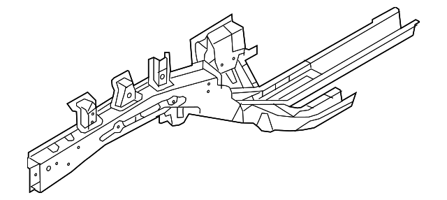 64601-1U501 Деталь SIDEMEMBER ASSY, LEFT