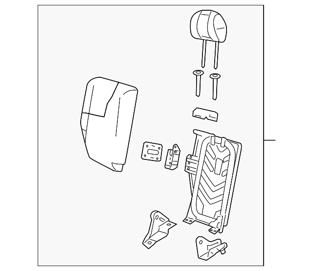 ZZCA-88-260-29 Деталь SEAT BACK ASSY