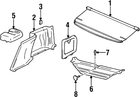 Esteem INTERIOR TRIM - REAR BODY