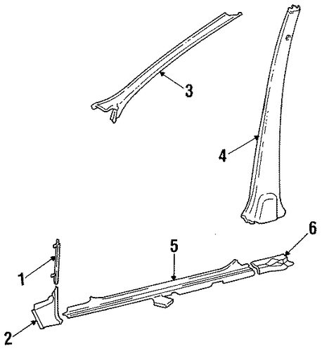 Colt INTERIOR TRIM - PILLARS