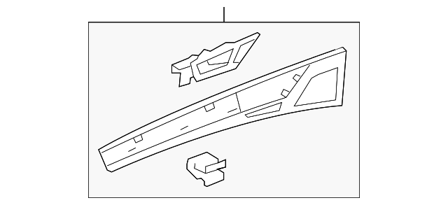 4H4-867-086-C-V58 Деталь TRIM, RIGHT