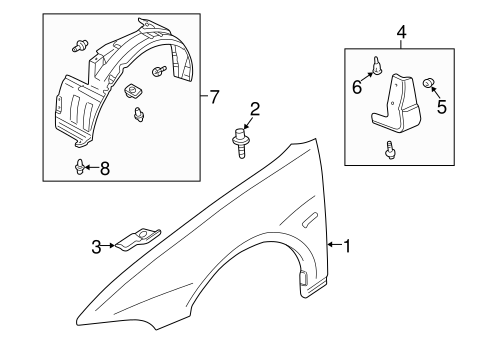 Galant FENDER & COMPONENTS