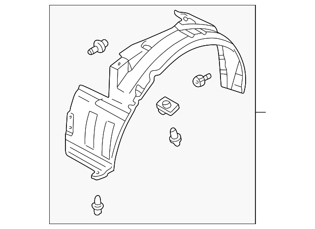 MR972842 Деталь FENDER LINER, RIGHT