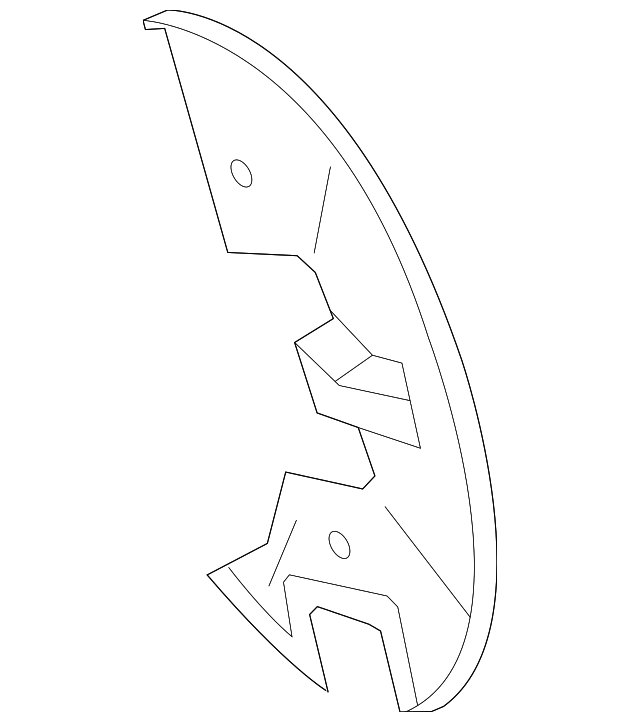 7B0-615-312 Деталь SPLASH SHIELD, RIGHT