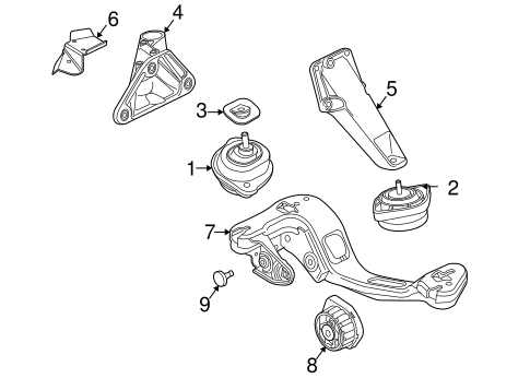 X3 ENGINE & TRANS MOUNTING