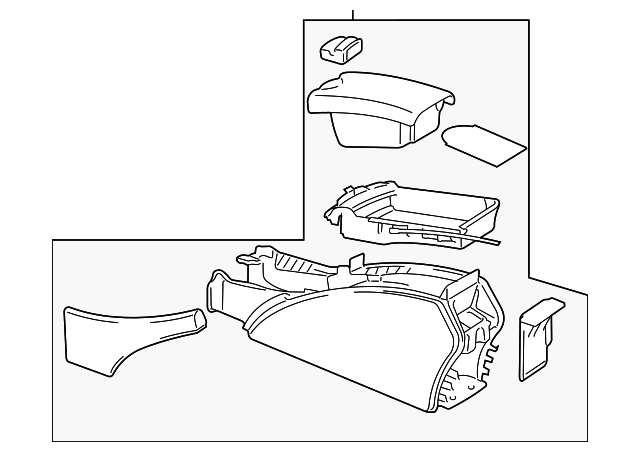 21168012509C52 CONSOLE ASSY