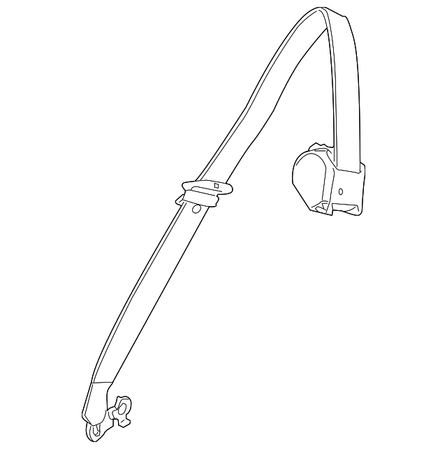 72-11-7-161-855 Деталь REAR BELT ASSY, LEFT