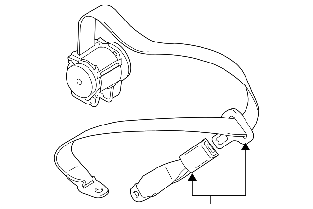 8490677810R8H Деталь CENTER SEAT BELT