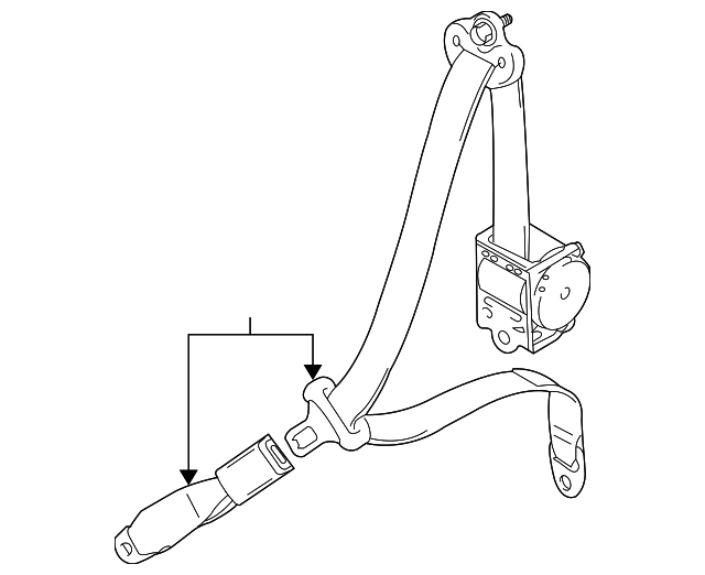 84904778105PK Деталь REAR BELT ASSY, RIGHT