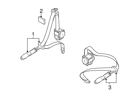 Grand Vitara REAR SEAT BELTS