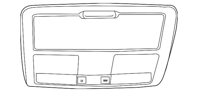 1RC64DX9AG Деталь OVERHEAD CONSOLE