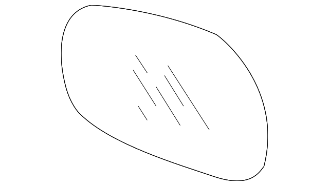0K54A-69123 Деталь MIRROR GLASS, RIGHT