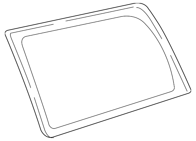 25810433 Деталь QTR GLASS, LEFT