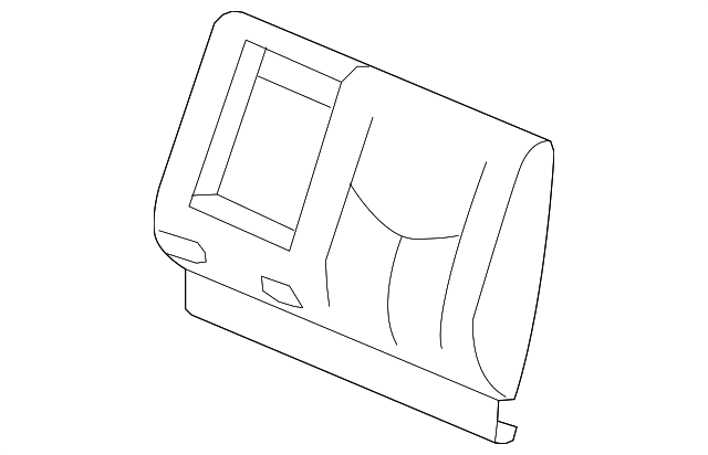 19127631 Деталь SEAT BACK COVER, LEFT