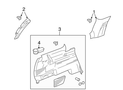 Ascender INTERIOR TRIM - QUARTER PANELS