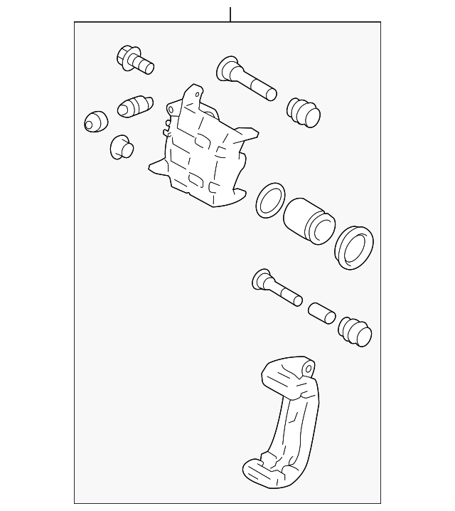 SU003-04086 Деталь CALIPER, LEFT