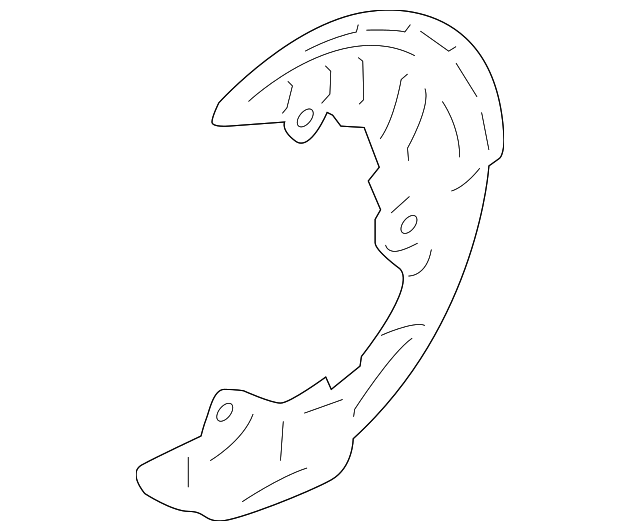 SU003-00584 Деталь SPLASH SHIELD, LEFT