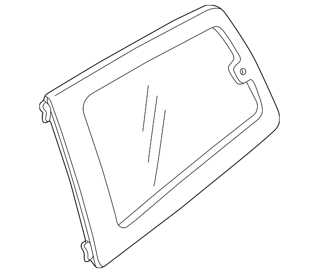 MR533262 QUARTER GLASS, RIGHT