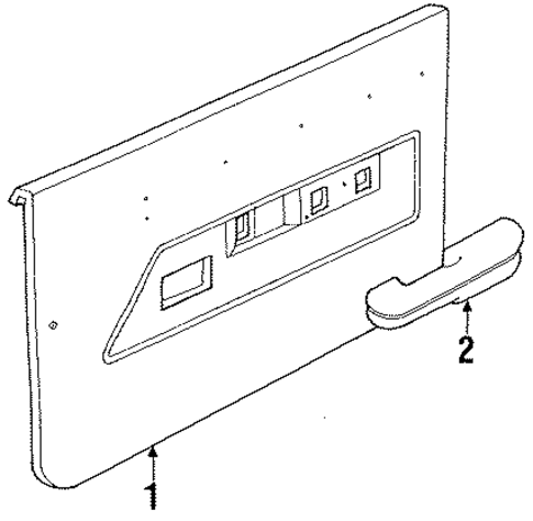Escort INTERIOR TRIM - FRONT DOOR