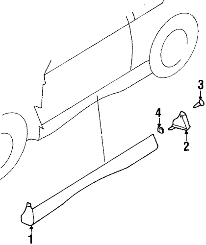 240SX EXTERIOR TRIM - PILLARS